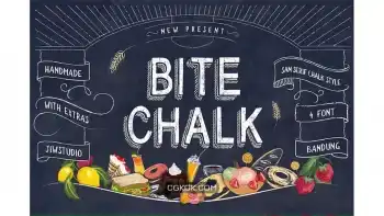 دانلود فونت انگلیسی BiteChalk Typeface + extras