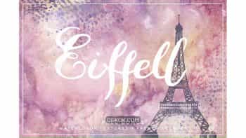 دانلود فونت انگلیسی Eiffell Brush Script Font + Extras