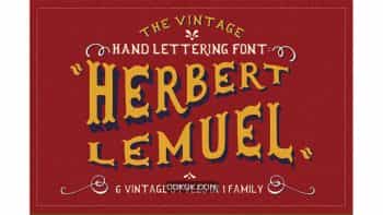 دانلود فونت انگلیسی Herbert Lemuel
