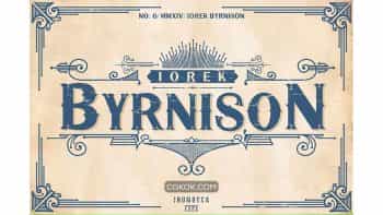 دانلود فونت انگلیسی Iorek Byrnison