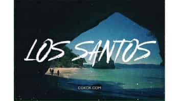 دانلود فونت انگلیسی Los Santos – Typeface