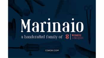 دانلود فونت انگلیسی Marinaio Family