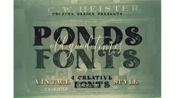 دانلود فونت انگلیسی Ponds Typeface