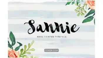 دانلود فونت انگلیسی Sannie Typeface