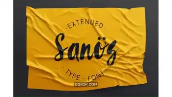 دانلود فونت انگلیسی Sanös Extended Script Font