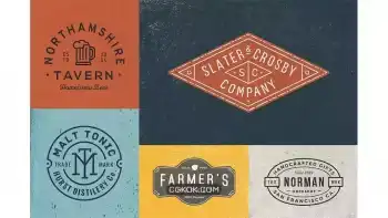 دانلود طرح لایه باز لوگو Logo/Badge Templates Vol.4