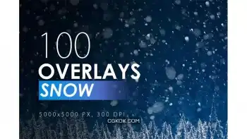 دانلود افکت برف روی عکس و تصاویر Snow Overlays