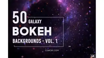 دانلود بک گراند بوکه کهکشان Galaxy Bokeh Backgrounds – Vol. 1