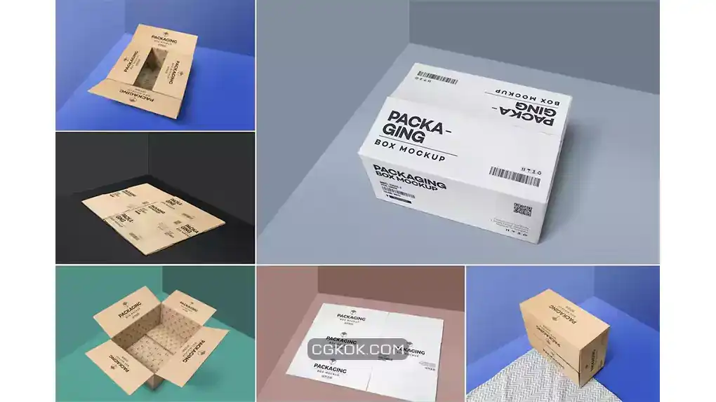 دانلود موکاپ جعبه Packaging Box Mockups