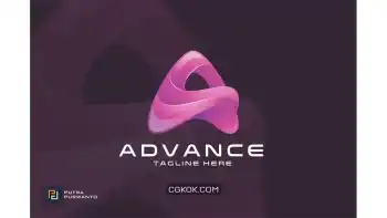 دانلود وکتور لوگو Advance / Letter A – Logo Template