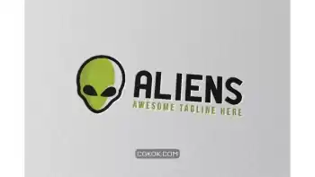 دانلود طرح لایه باز لوگو بیگانگان Aliens Logo