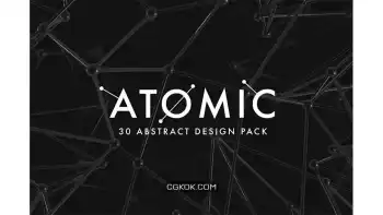 دانلود بک گراند انتزاعی Atomic – 30 Abstract Design Pack