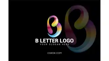 دانلود وکتور لوگو B LETTER LOGO