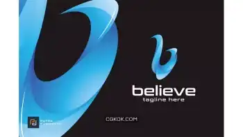 دانلود وکتور لوگو Believe / B – Logo Template