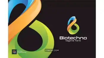 دانلود وکتور لوگو Biotechno / B – Logo Template