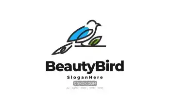 دانلود وکتور لوگو پرنده Bird Mascot