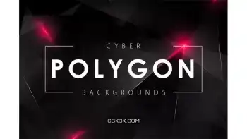 دانلود بک گراند سایبری چند ضلعی Cyber Polygon Backgrounds