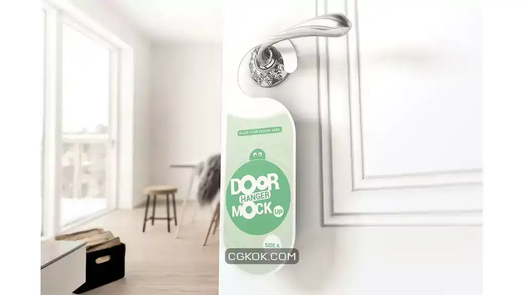 دانلود موکاپ آویز درب Door Hanger Mockups