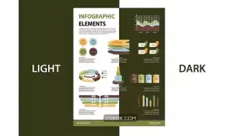 دانلود وکتور اجزای اینفوگرافی Infographic Elements V.122