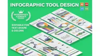 دانلود وکتور ابزار طراحی اینفوگرافیک Infographic Tool Design