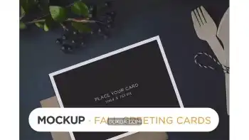 دانلود موکاپ کارت دعوت Invitation Mockups – Holidays