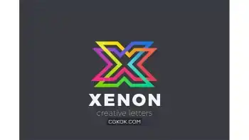 دانلود وکتور لوگو Letter X Logo design Linear Infinite