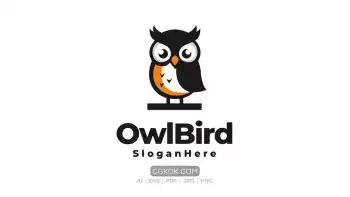 دانلود وکتور لوگو جغد Owl Mascot