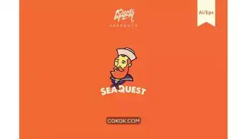 دانلود وکتور لوگو SeaQuest Logo Template