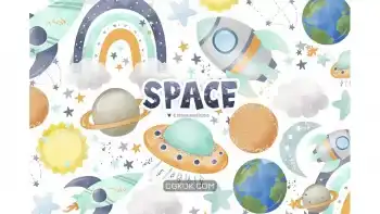 دانلود کلیپ آرت فضا Space design