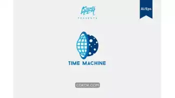 دانلود وکتور لوگو ماشین زمان Time Machine Logo Template
