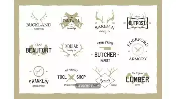 دانلود طرح لایه باز لوگو قدیمی Vintage Logo Bundle