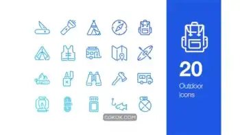 دانلود آیکون فضای باز Outdoor icons