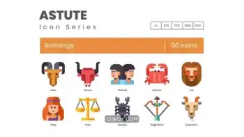دانلود آیکون طالع بینی Astrology Icons
