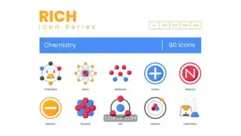 دانلود آیکون شیمی Chemistry Icons – Rich Series