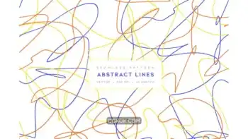 دانلود پترن خطوط انتزاعی Abstract Lines Vector Pattern