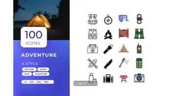 دانلود آیکون ماجراجویی Adventure Icons
