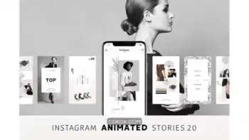 دانلود طرح لایه باز استوری متحرک اینستاگرام ANIMATED Instagram Stories – Pure