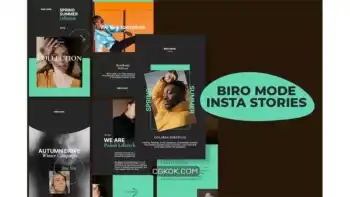 دانلود طرح لایه باز استوری اینستاگرام Biro Mode – Insta Stories Template