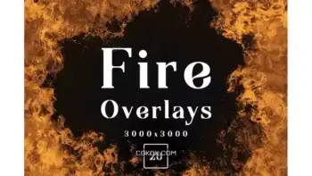 دانلود افکت آتش روی عکس و تصاویر Fire Overlays