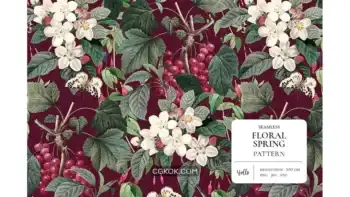 دانلود پترن گل بهاری Floral Spring Pattern