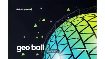 دانلود بک گراند توپ هندسی Geometric Ball Backgrounds