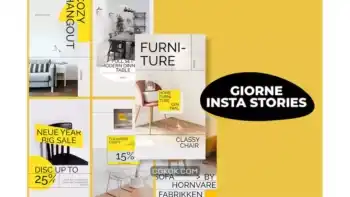 دانلود طرح لایه باز استوری اینستاگرام Giorne Insta Stories Template