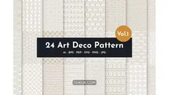دانلود پترن خطوط طلایی انتزاعی آرت دکو Gold Line Art Deco Pattern Design Abstract Vol.1
