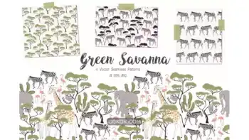 دانلود پترن دشت سبز Green Savanna