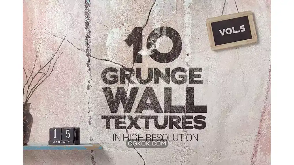 دانلود تکسچر دیوار گرانج Grunge Wall Textures Vol.5