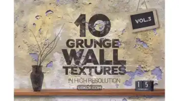 دانلود تکسچر دیوار گرانج Grunge Wall Textures x10 vol3