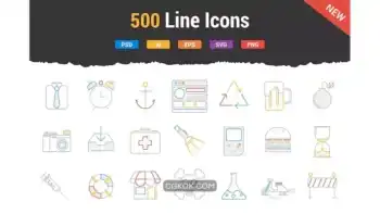 دانلود آیکون خطی Line Icons