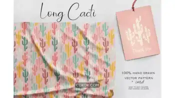 دانلود پترن کاکتوس بلند Long Cacti