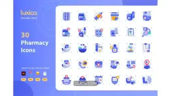 دانلود آیکون داروخانه Luxica – Pharmacy Icons