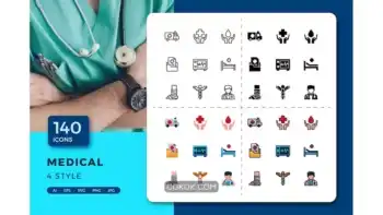 دانلود آیکون پزشکی Medical Icons